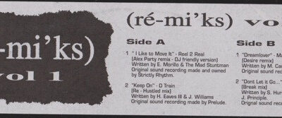Various - Ré-mi'ks Volume 1 - 12", Unofficial, W/Lbl