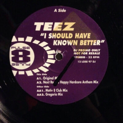 Teez - I Should Have Known Better - 12", Promo