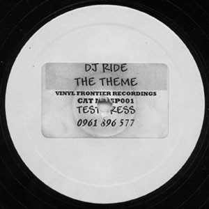 DJ Ride - The Theme - 12", S/Sided, Promo, TP, W/Lbl