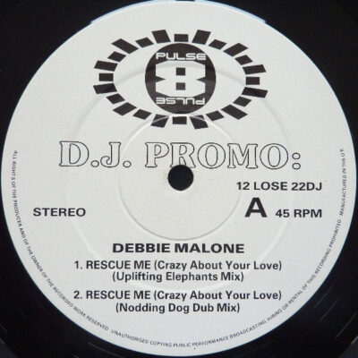 Debbie Malone - Rescue Me (Crazy About Your Love) - 12", Promo