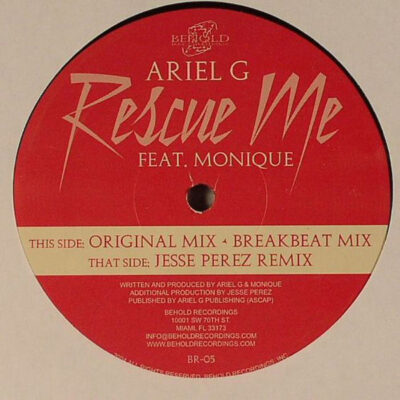 Ariel Goitia Feat. Monique (7) - Rescue Me - 12"