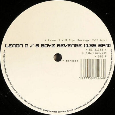 Lemon D - B Boyz Revenge (135 BPM) - 10", S/Sided