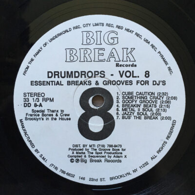 Groove Boys (3) - Drumdrops Vol. 8 (Essential Breaks And Grooves For DJ's) - 12"