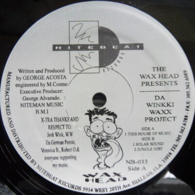 The Wax Head - Da Winkki Waxx Project - 12"