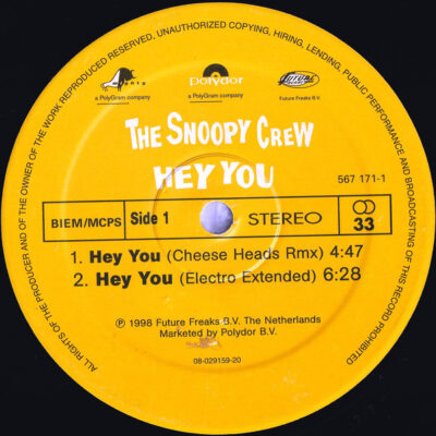 The Snoopy Crew - Hey You - 12"