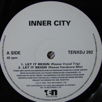 Inner City - Let It Reign - 12", Promo