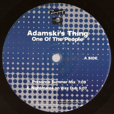 Adamski's Thing - One Of The People - 12", Promo