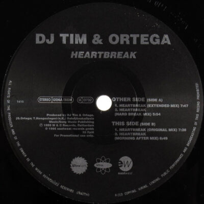 DJ Tim & Ortega (2) - Heartbreak - 12", Promo