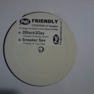 Presser / Friendly & Toby Neal - 2Black2Gay / Sneaker Sex  - 12", Smplr, W/Lbl, Sti