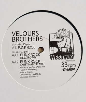 The Velours Brothers - Punk Rock - 12"