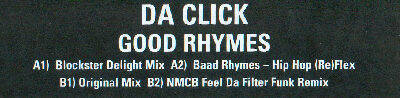 Da Click - Good Rhymes - 12", Promo