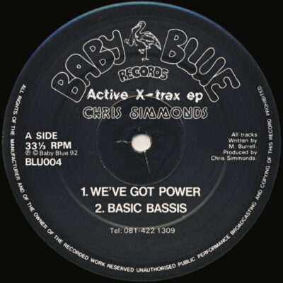 Chris Simmonds - Active X-Trax EP - 12", EP