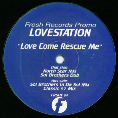 Lovestation - Love Come Rescue Me - 12", Promo