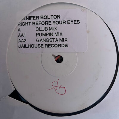 Jennifer Bolton - Right Before My Eyes - 12", Promo