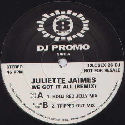 Juliette Jaimes - We Got It All (Remix) - 12", Promo