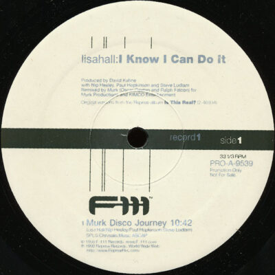Lisahall - I Know I Can Do It / Connection 17 - 2x12", Promo