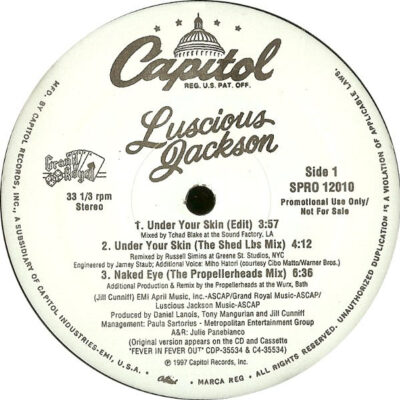 Luscious Jackson - Under Your Skin / Naked Eye - 12", Promo