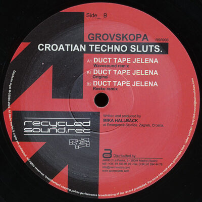 Grovskopa - Croatian Techno Sluts (Part 1) - 12"