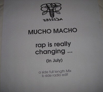 Mucho Macho - Rap Is Really Changing - 12", Promo, Whi