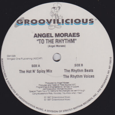 Angel Moraes - To The Rhythm - 12"