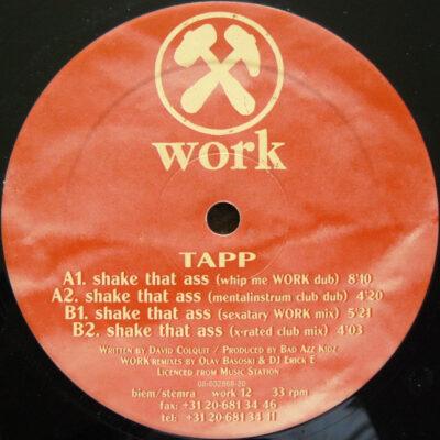 Tapp - Shake That Ass - 12"