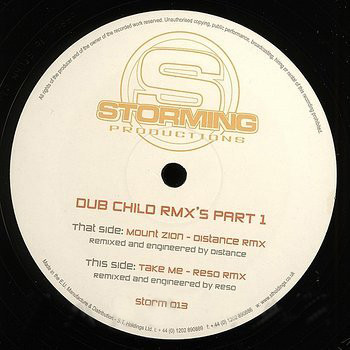 Dub Child (2) - Dub Child Remixes Part 1 - 12"