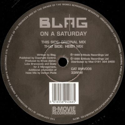 Blag - On A Saturday - 12"