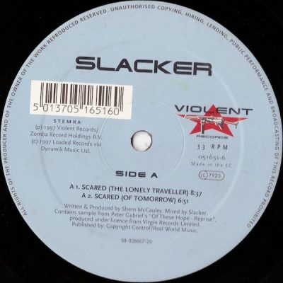 Slacker - Scared - 12"