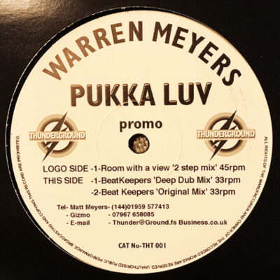 Warren Meyers - Pukka Luv - 12", Promo