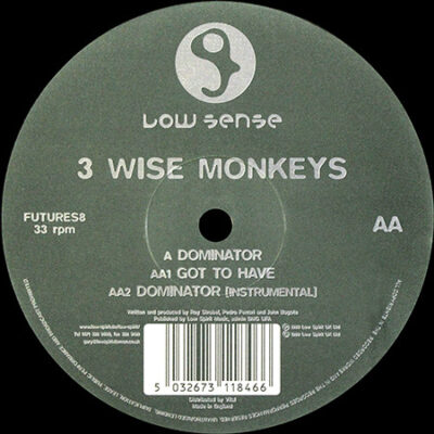 3 Wise Monkeys - Dominator - 12"