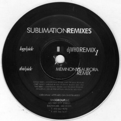 Ova - Sublimation Remixes - 12", Sla